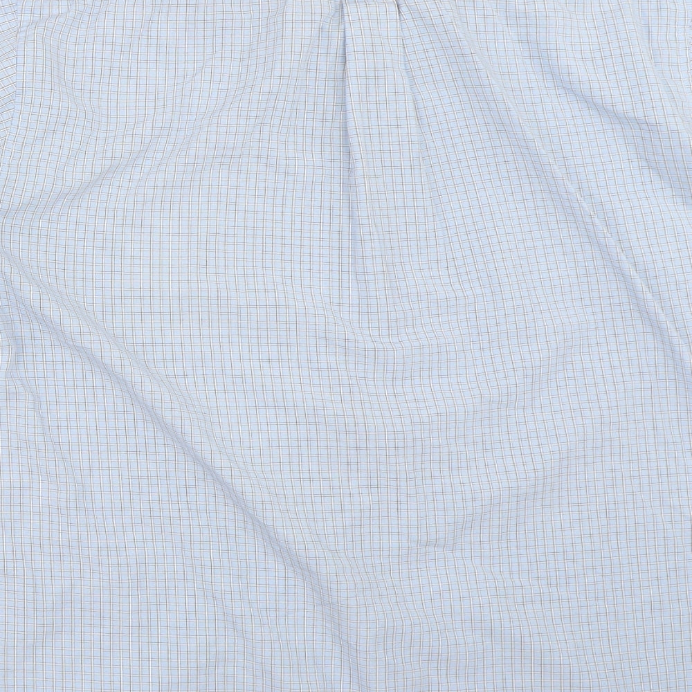 Academy Mens Blue Button-Up Size L