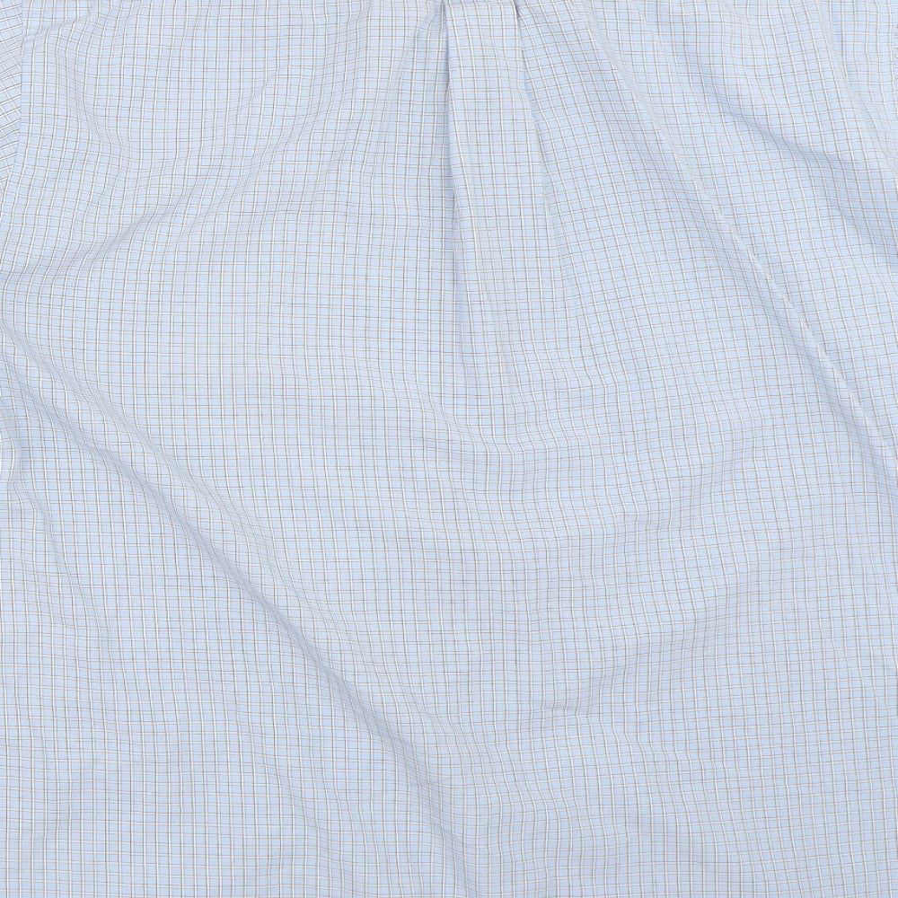 Academy Mens Blue Button-Up Size L