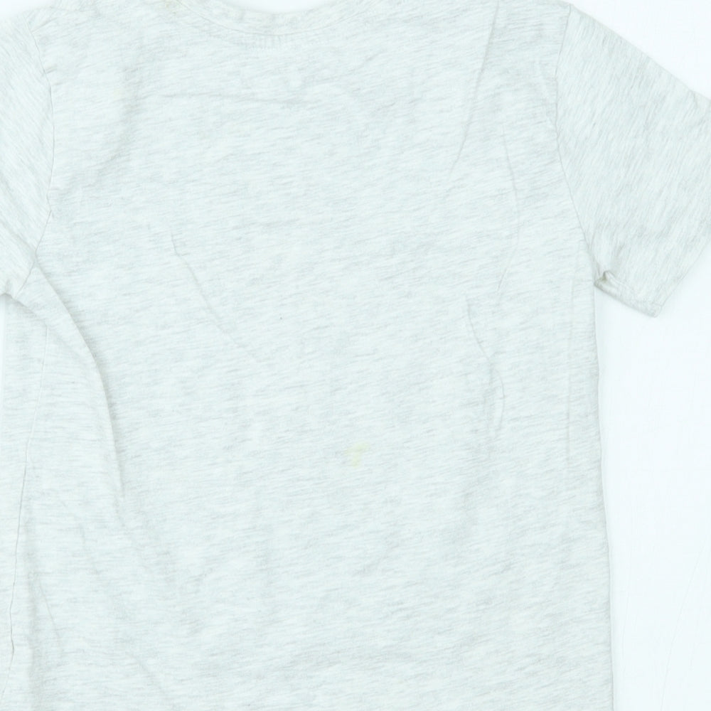 Primark Girls Grey Basic T-Shirt Size 6-7 Years