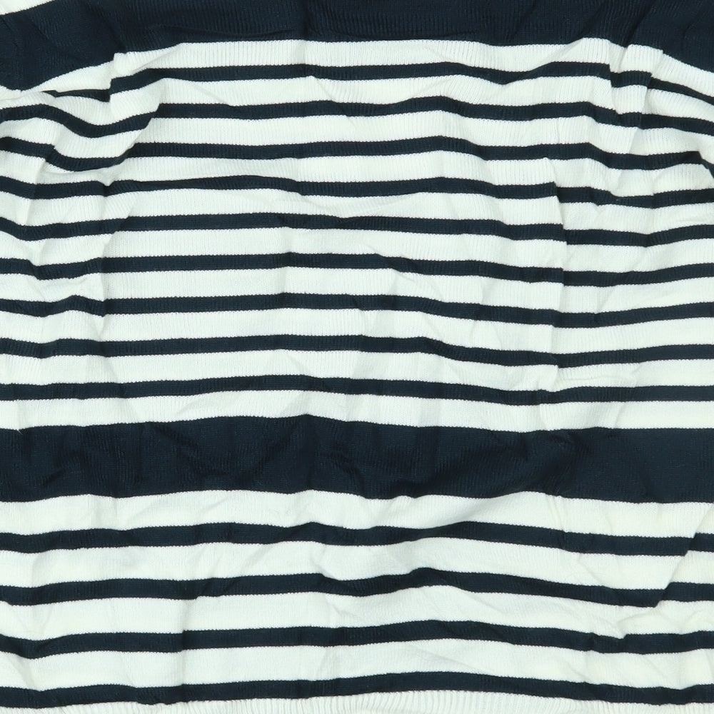 Primark Mens Blue Striped Pullover Jumper Size L