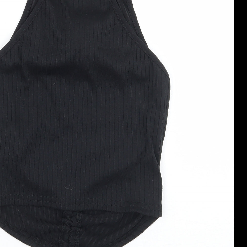 Missguided Womens Black Basic Tank Size 6