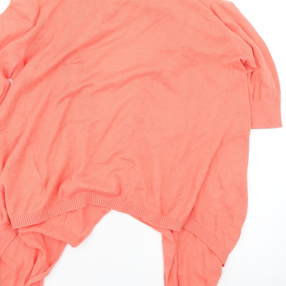 New Look Womens Orange Cardigan Jumper Size 8