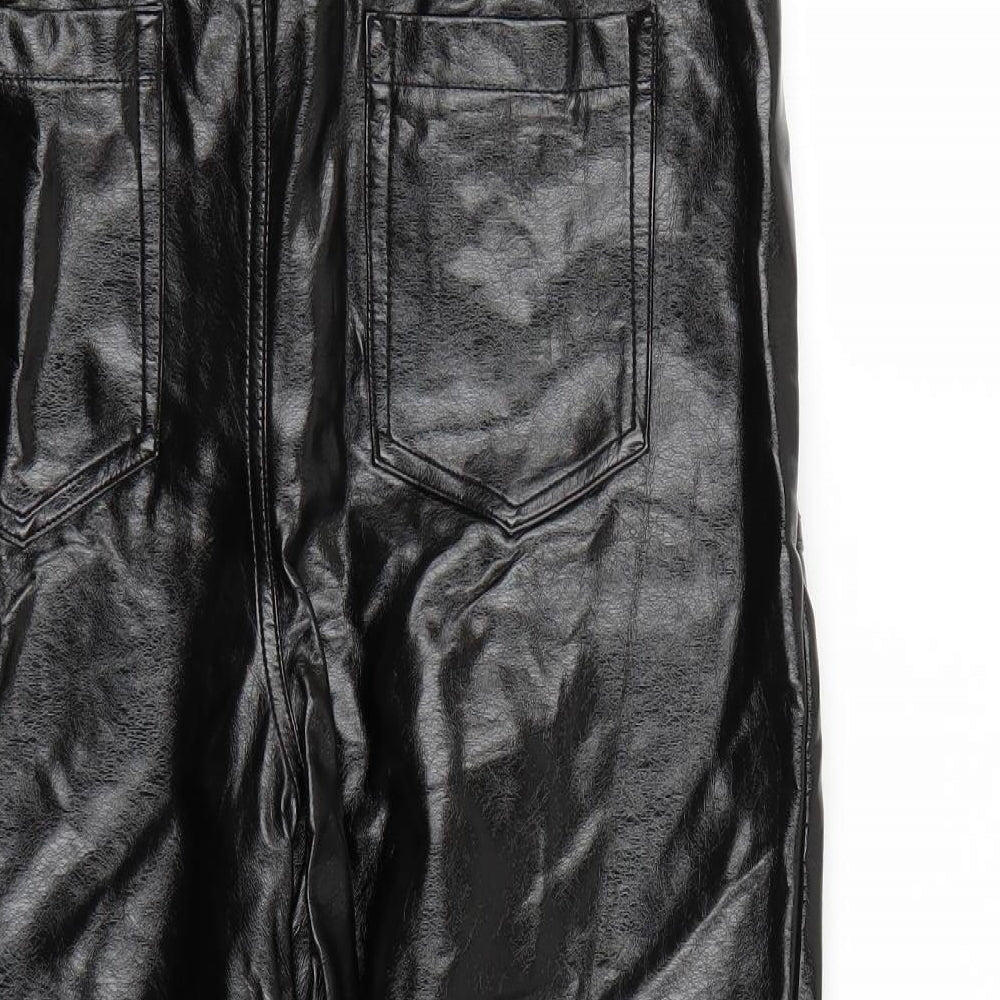 River Island Womens Black Trousers Size 8 L22 in