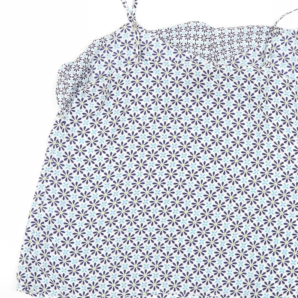 TU Womens Multicoloured Floral Basic Blouse Size 10