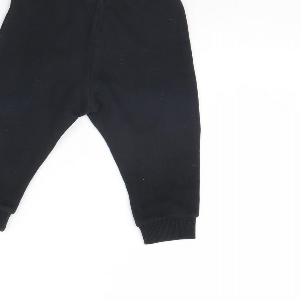F&F Baby Black Jogger Trousers Size 9 Months