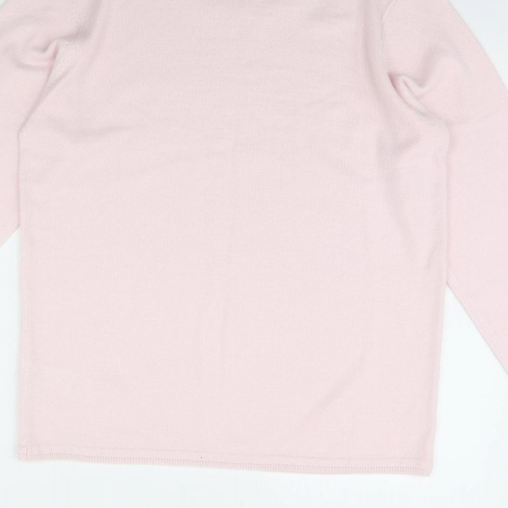 Julipa Womens Pink Pullover Jumper Size 12
