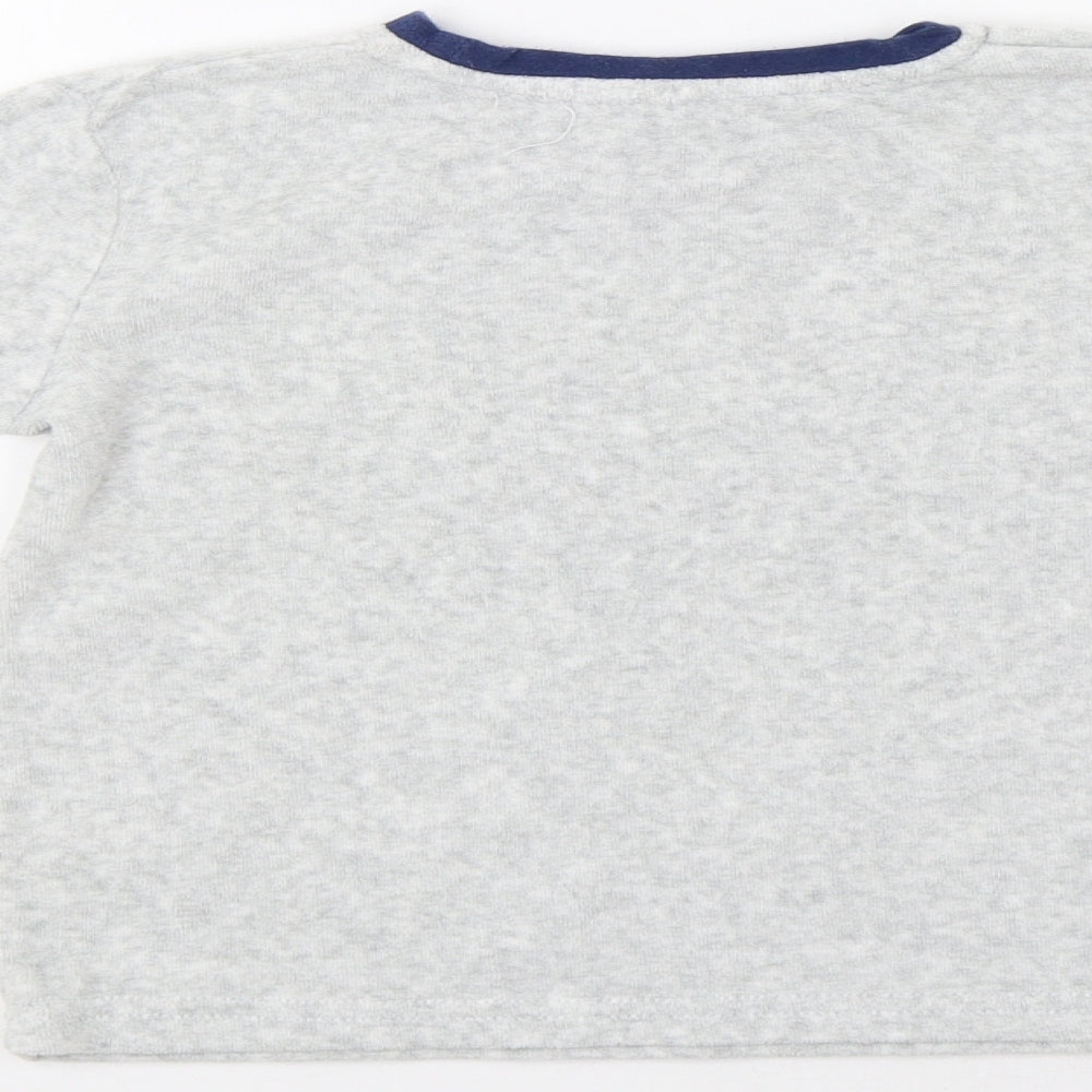 Preworn Boys Grey Pullover T-Shirt Size 4-5 Years - Crocodile