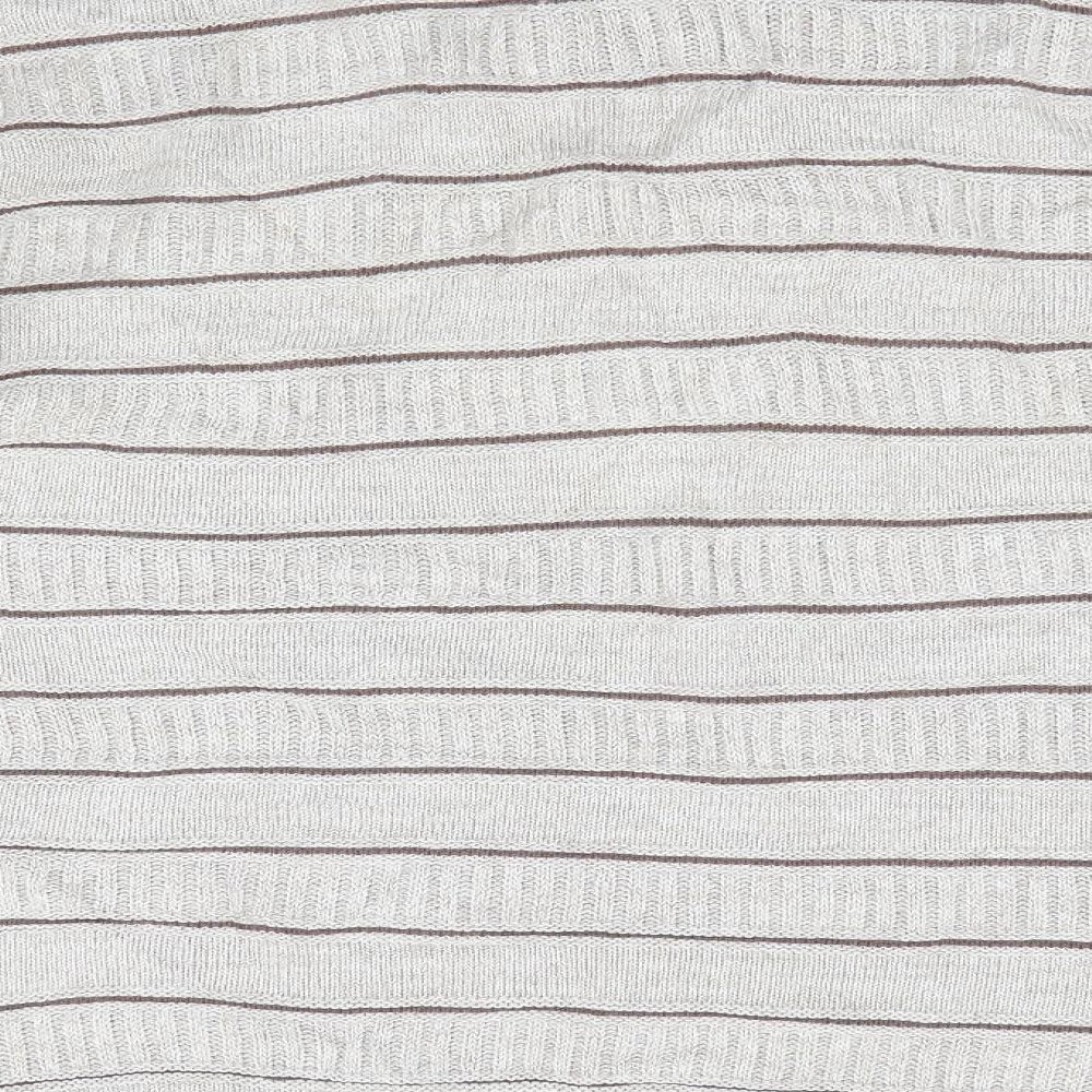 Marks & Spencer Mens Beige Striped Pullover Jumper Size M