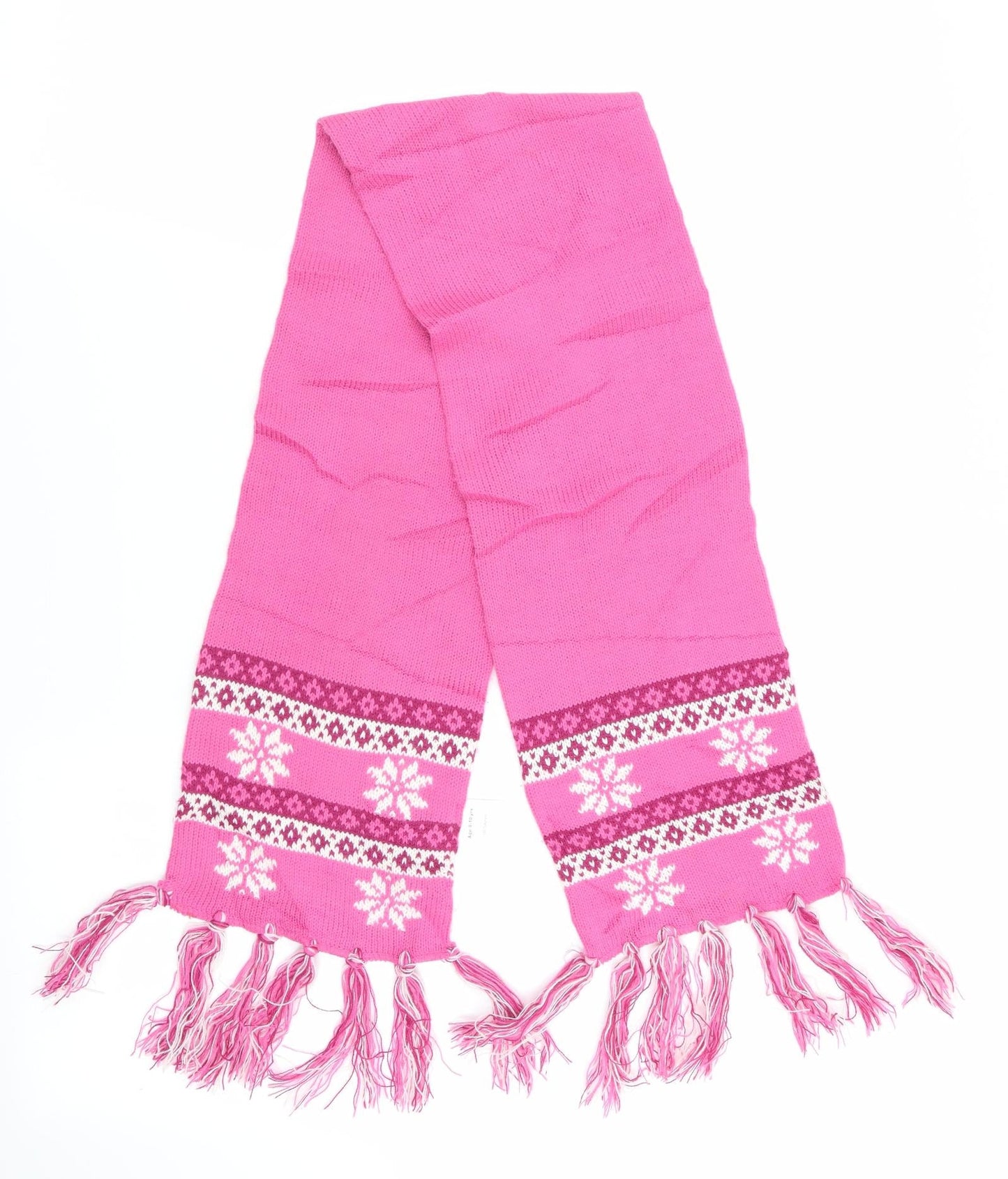 Matalan Girls Pink Geometric Scarf Scarves & Wraps One Size