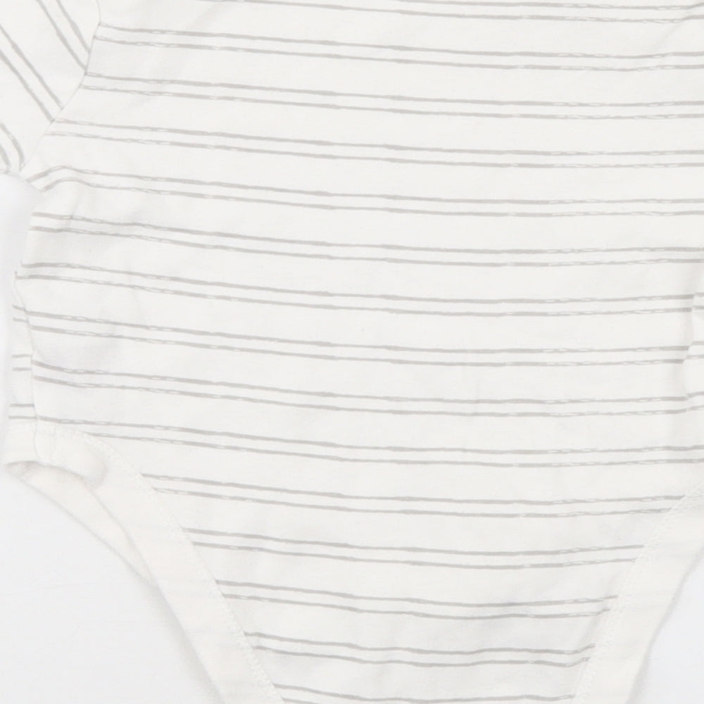 Primark Baby White Striped Leotard One-Piece Size 9-12 Months