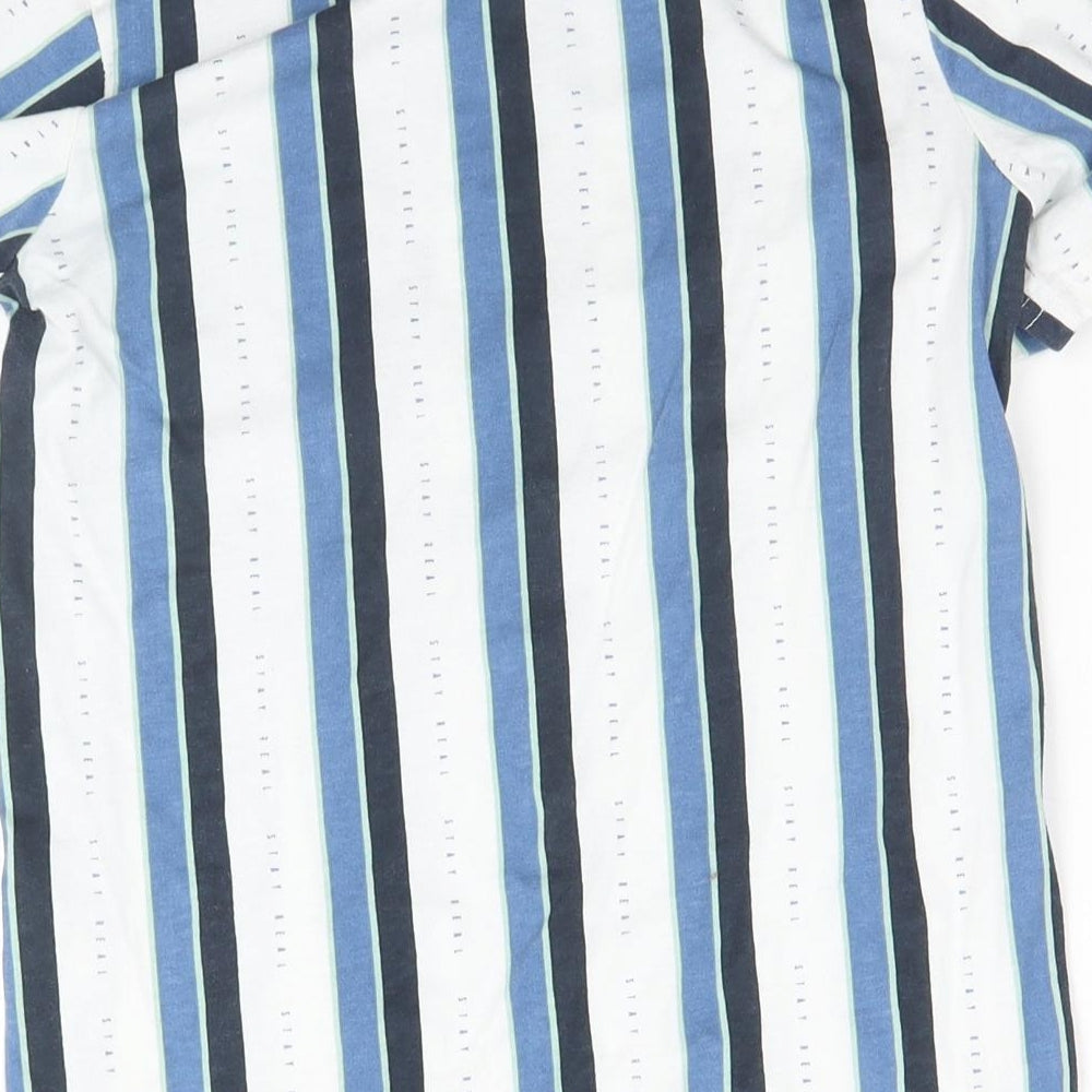 George Boys White Striped Basic T-Shirt Size 9-10 Years - Stay Real