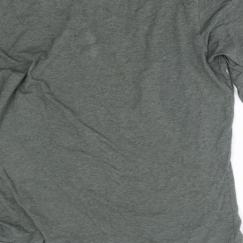 H&M Womens Green Basic T-Shirt Size L