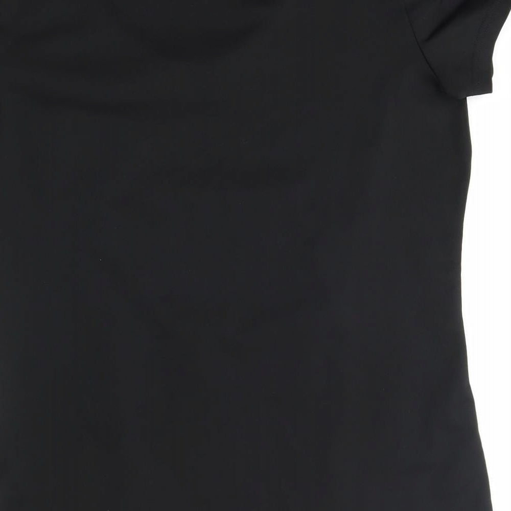 TU Womens Black Basic Blouse Size 14