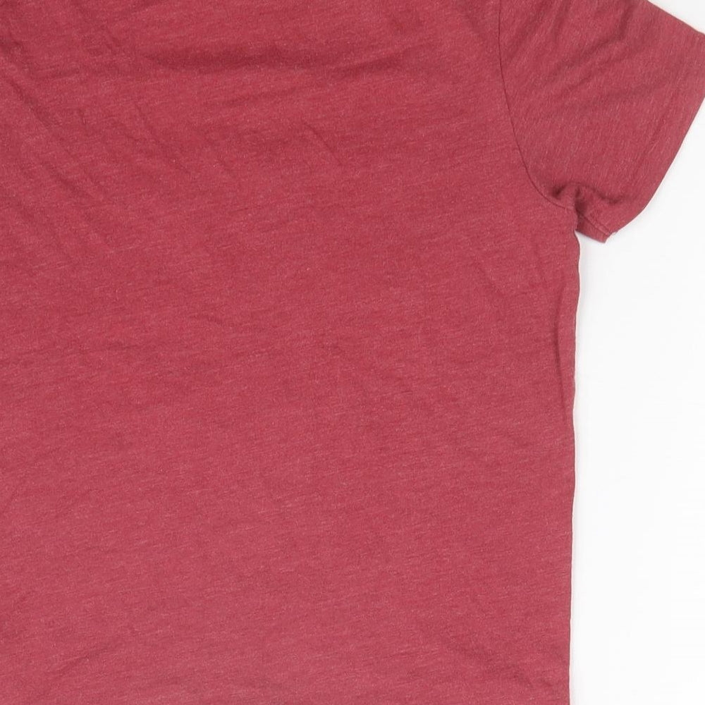 M&S Boys Red Basic T-Shirt Size 7-8 Years