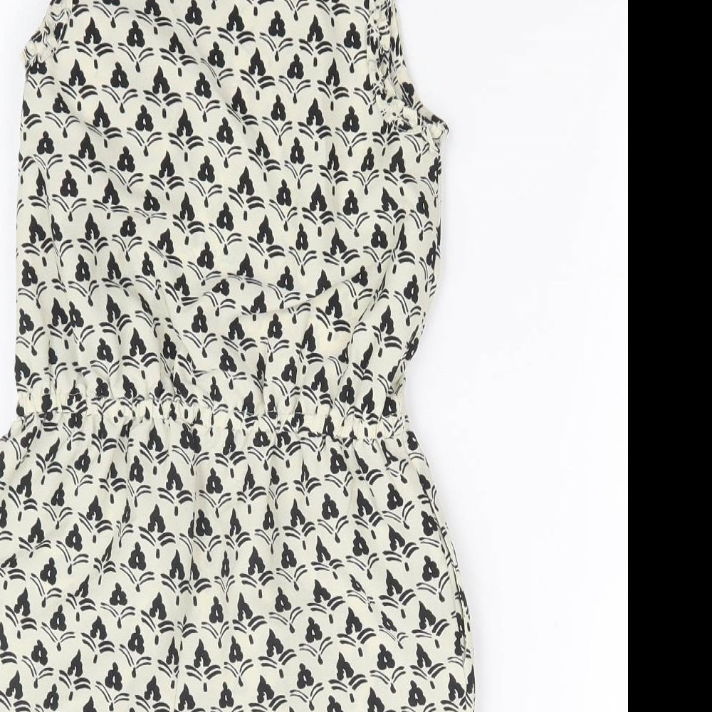 NEXT Girls Multicoloured Geometric Playsuit One-Piece Size 4 Years