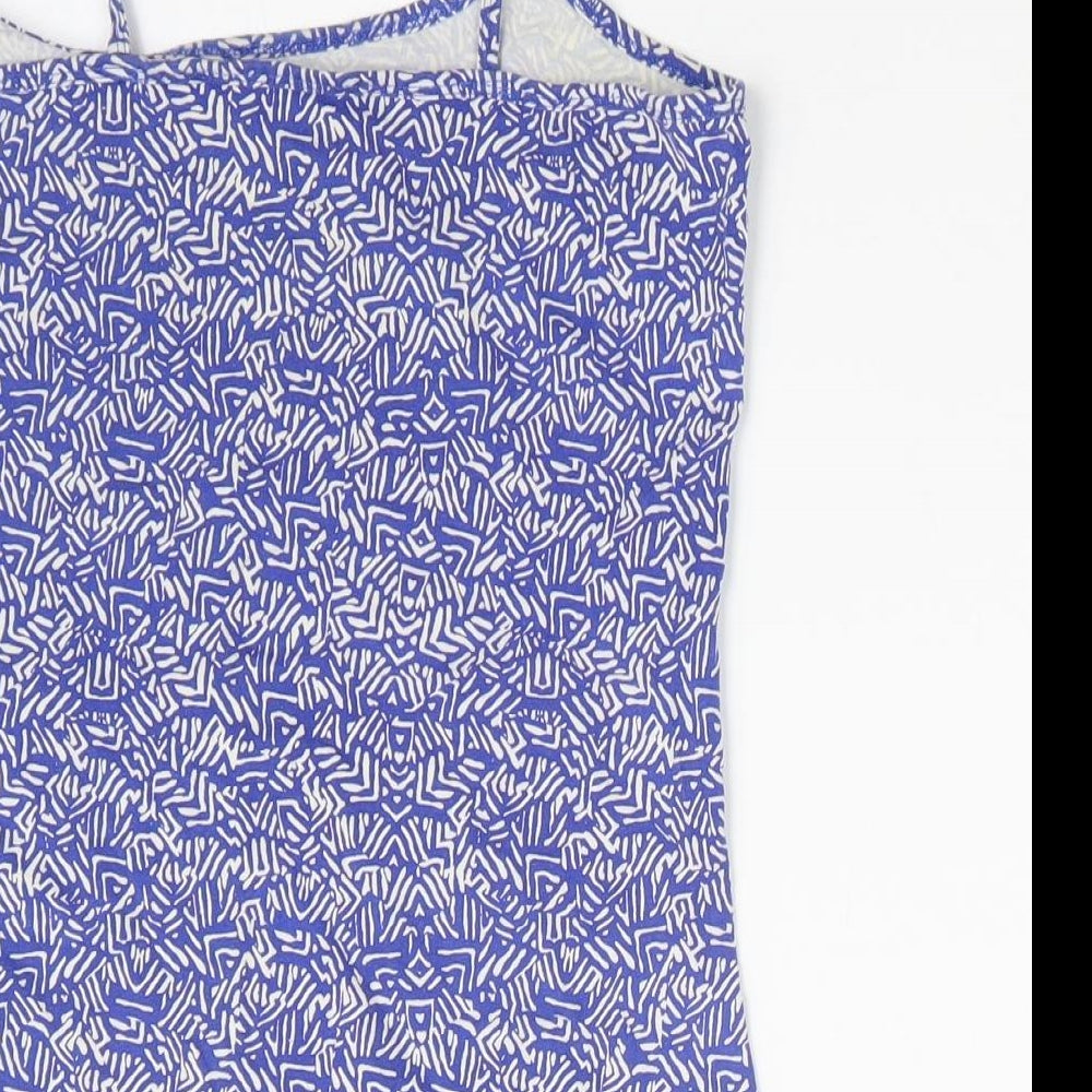 NEXT Womens Blue Geometric Camisole T-Shirt Size 6