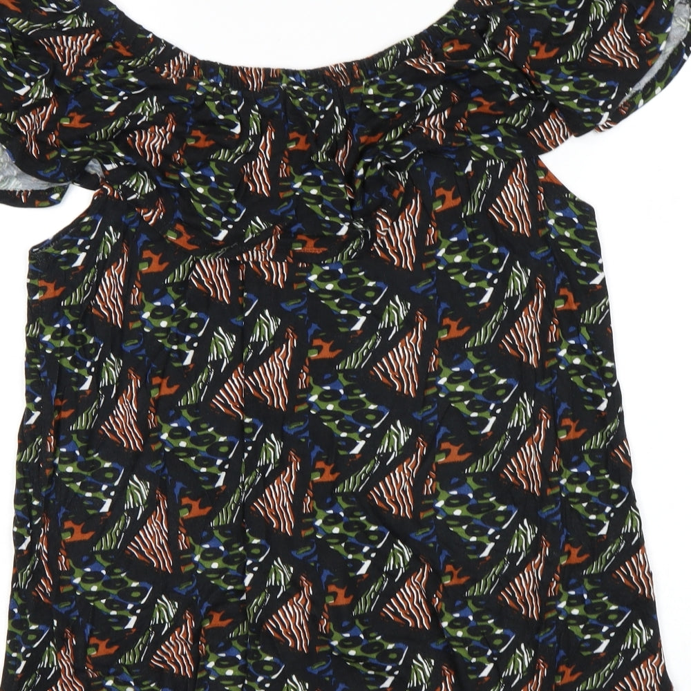 Pep&co Womens Multicoloured Animal Print Basic Tank Size 12