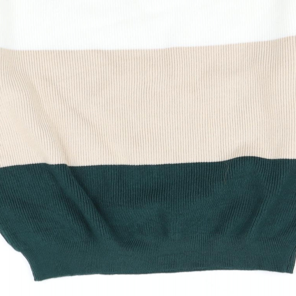 SHEIN Womens Multicoloured Striped Pullover Jumper Size S