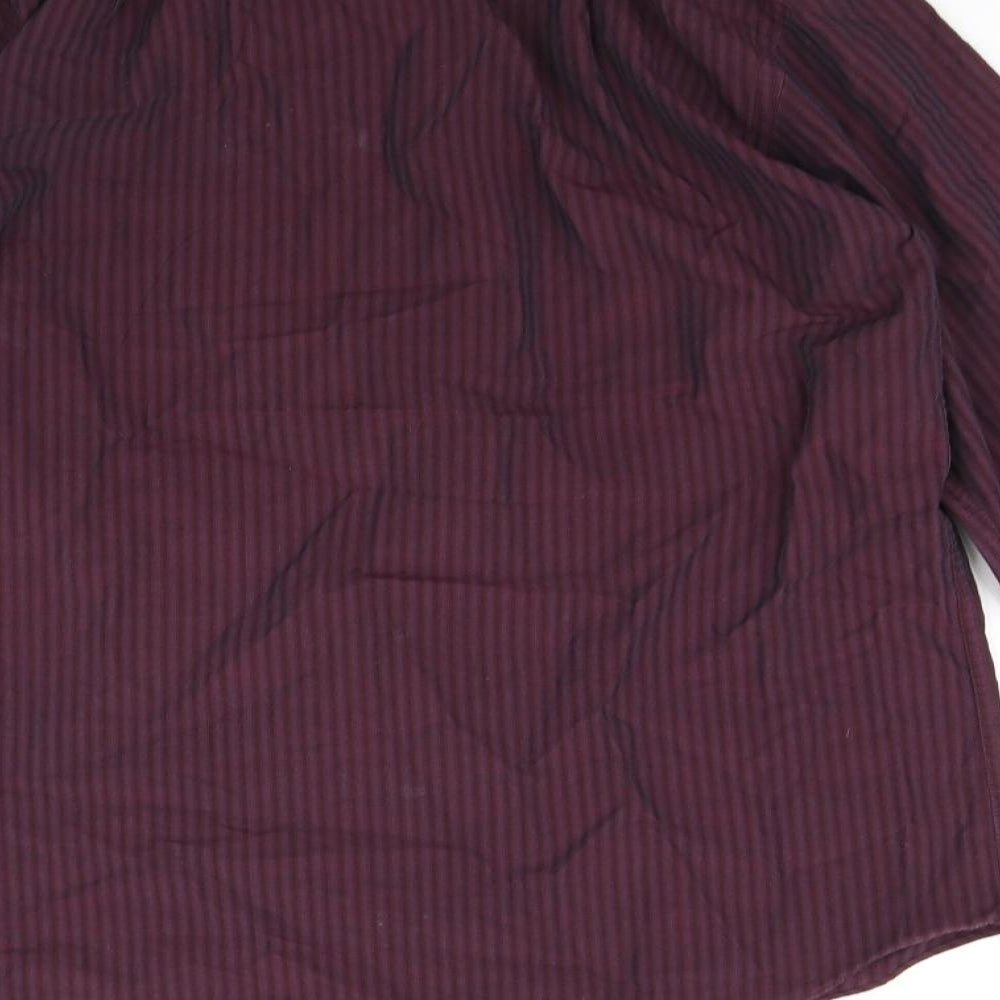 Jack reid Mens Purple Striped Button-Up Size 14.5