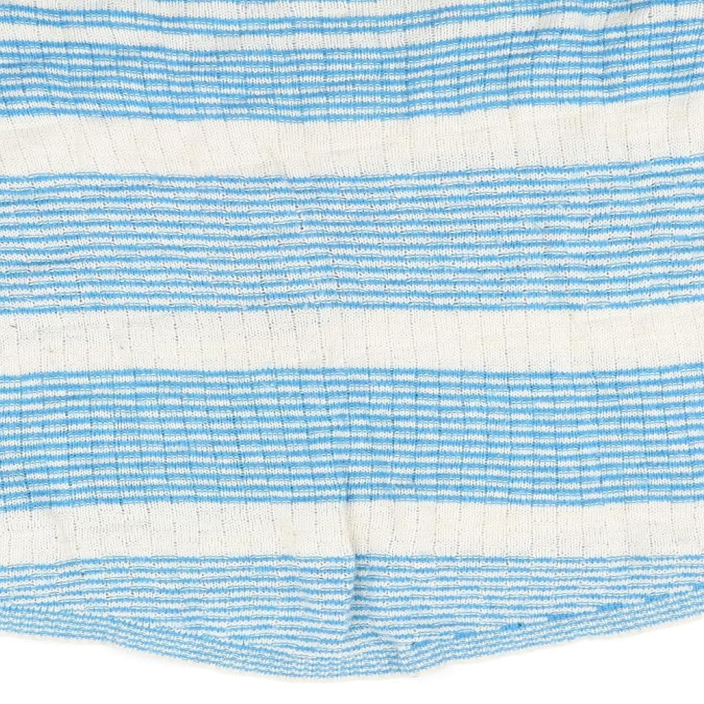 Simonsen Womens Blue Striped Pullover Jumper Size L