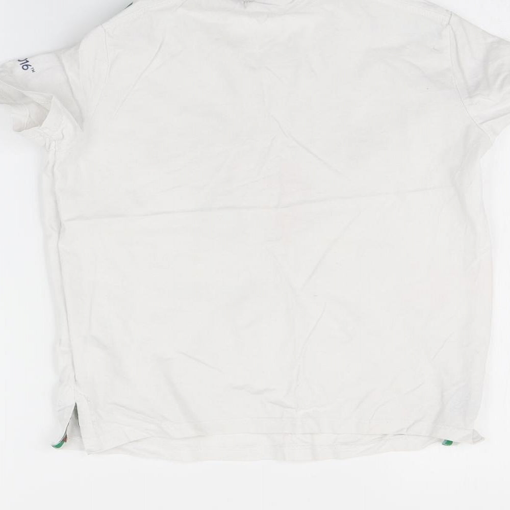 Euro 2016 Boys White Basic T-Shirt Size 7-8 Years - Wales 2016