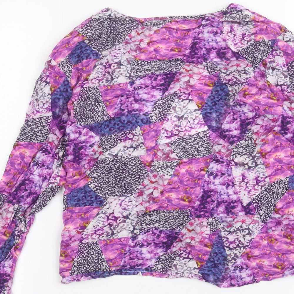 Star Girls Purple Cardigan Jumper Size 11 Years