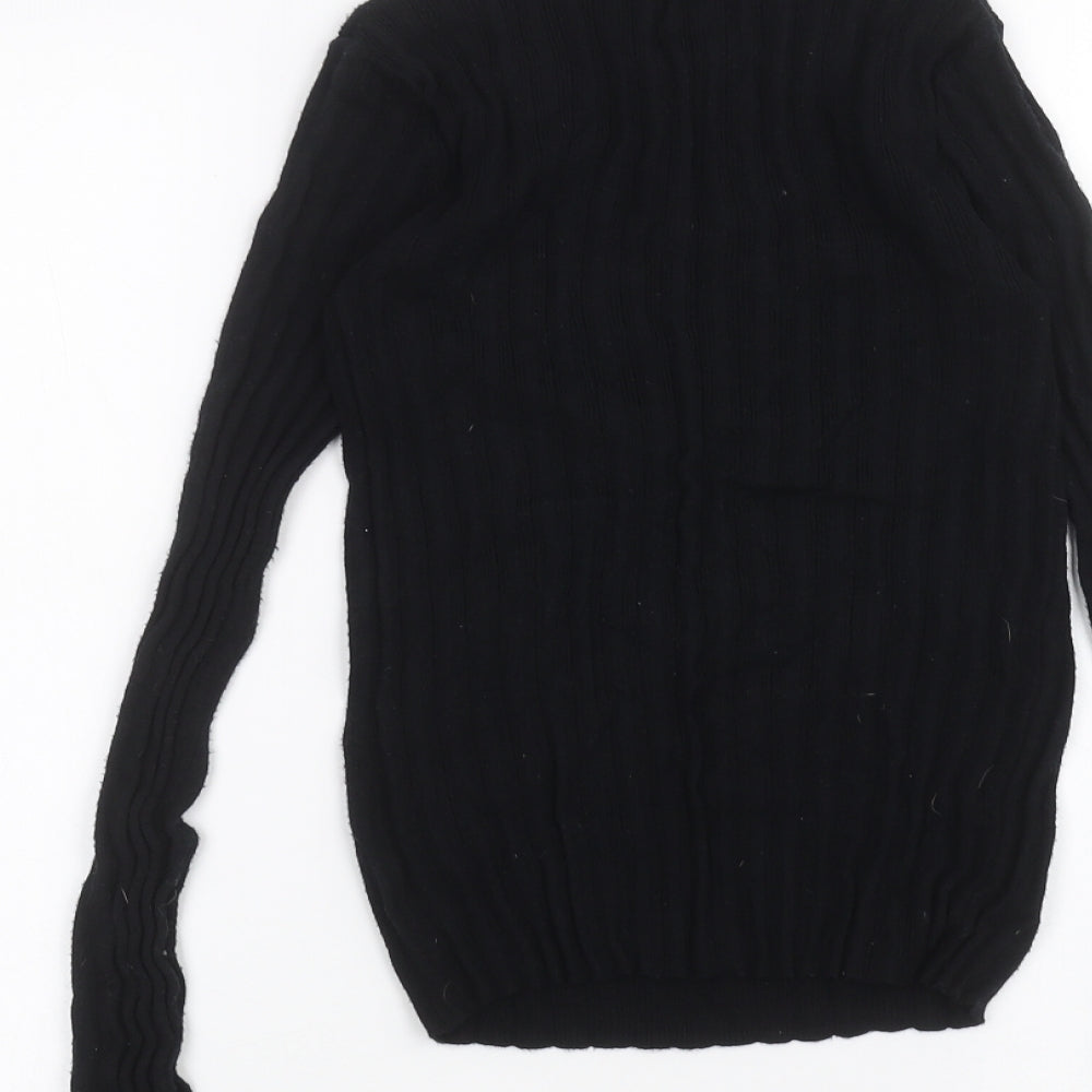 Topshop Womens Black Basic T-Shirt Size 8
