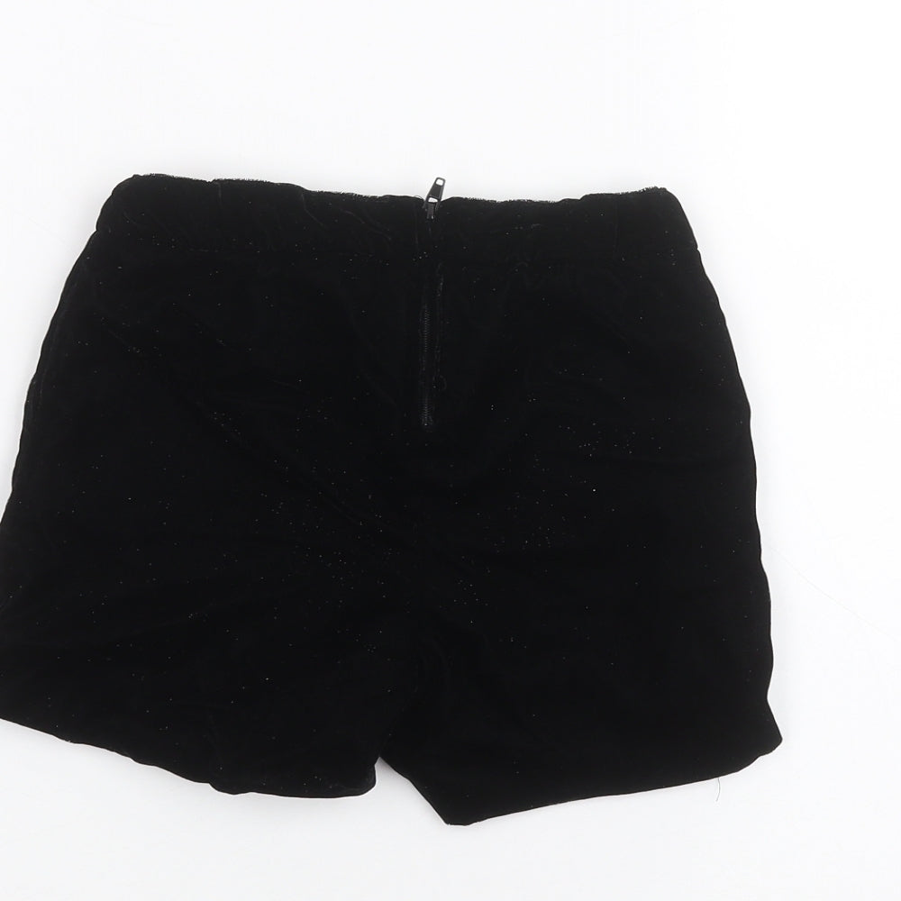 H&M Girls Black Sweat Shorts Size 5-6 Years
