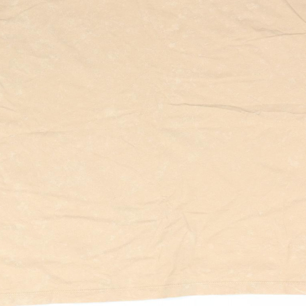 ASOS Womens Beige Basic T-Shirt Size 6 - Muted Orange / Beige