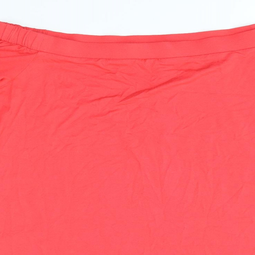 George Womens Red Basic Blouse Size 14