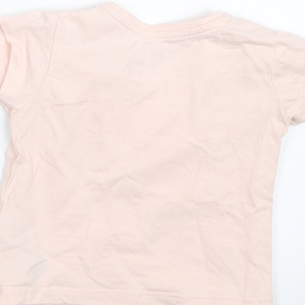 Primark Girls Pink Basic T-Shirt Size 3-6 Months