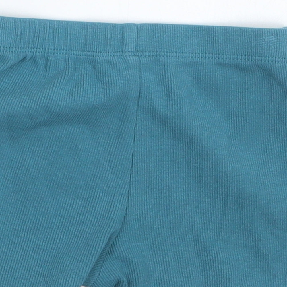 George Girls Blue Cropped Trousers Size 3-6 Months