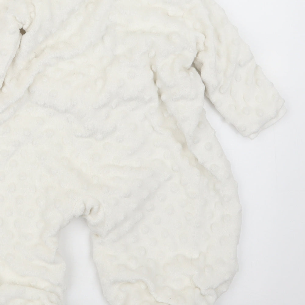 kyle&deena Girls White Coverall Outfit/Set Size 6-9 Months
