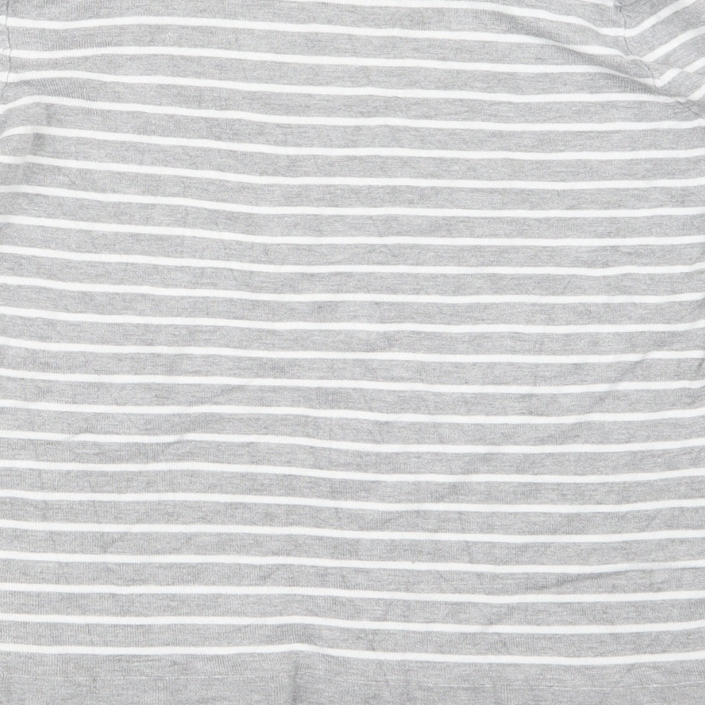 Principles Womens Grey Striped Pullover Jumper Size 14
