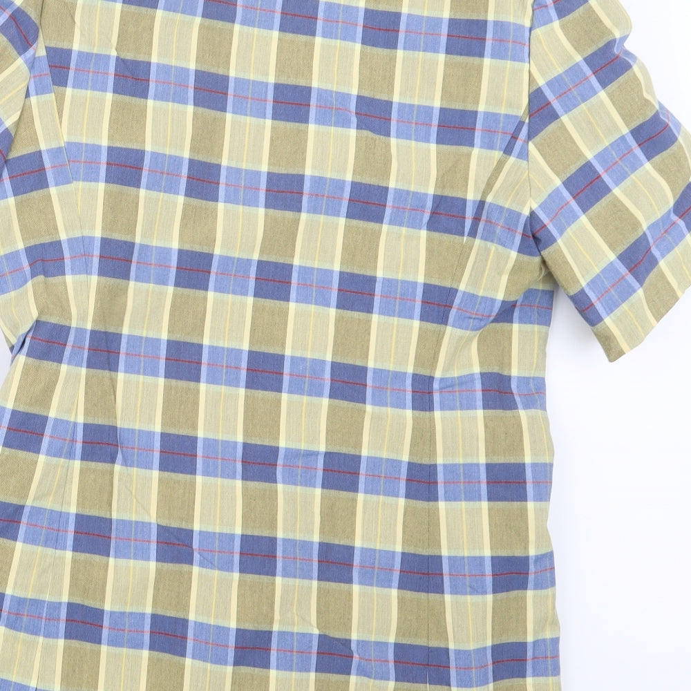 Preworn Womens Yellow Check Jacket Size 10