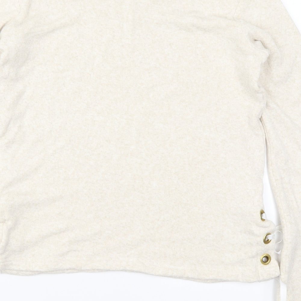 Pepper & Mayne Womens Beige Solid Top Pyjama Top Size M