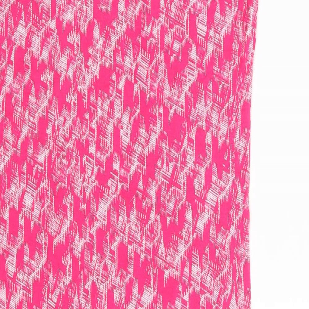NEXT Womens Pink Geometric Fit & Flare Size 8