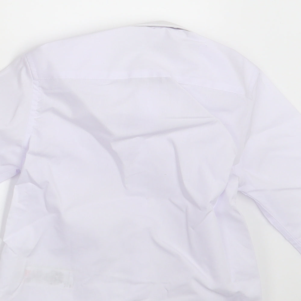 M&S Boys White Basic Button-Up Size 4-5 Years