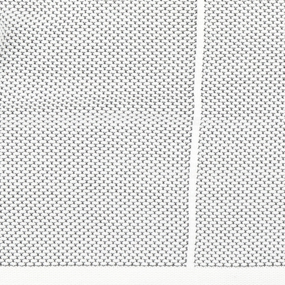 Marks & Spencer Womens White Polka Dot Knit Pullover Jumper Size 14 - Cropped