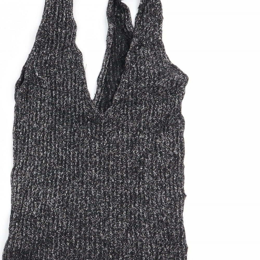Topshop Womens Black Basic Tank Size 6