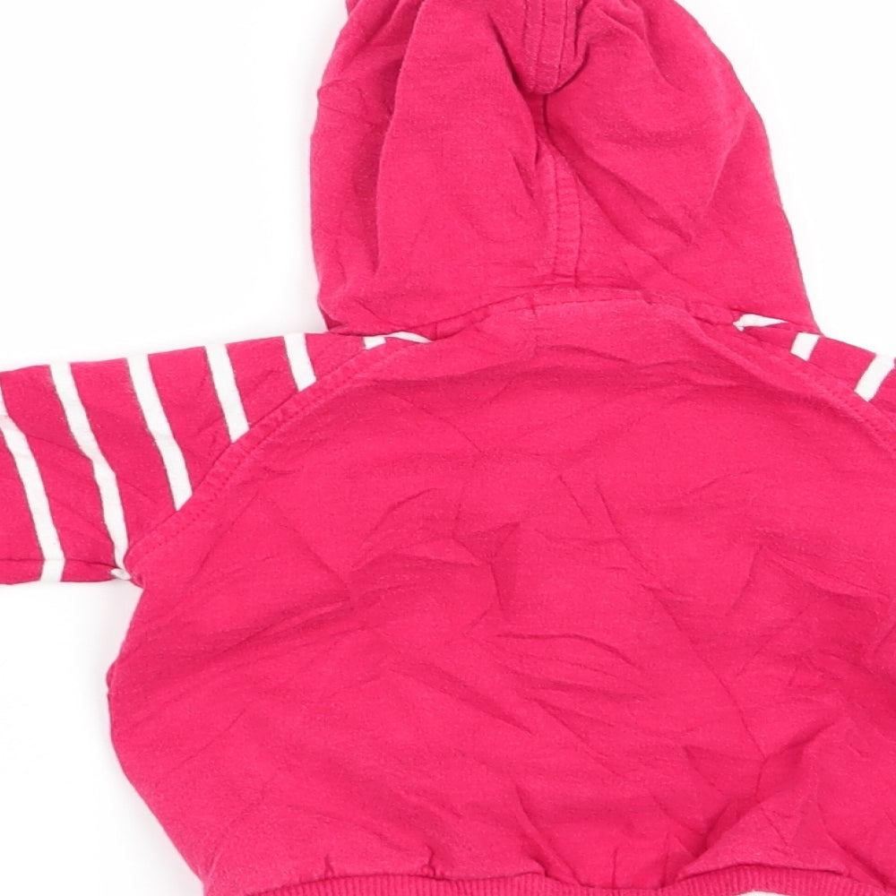Polarn O. Pyret Boys Red Striped Full Zip Jumper Size 0-3 Months