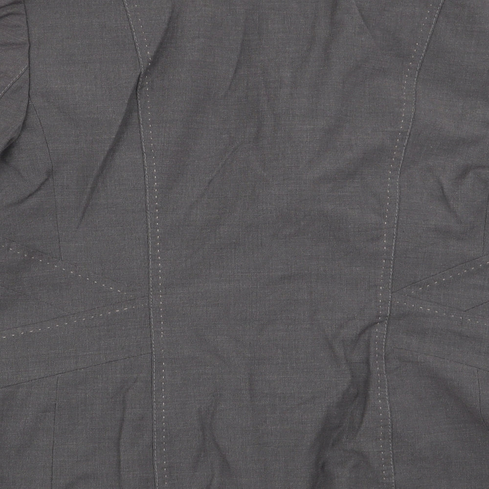 oscar b Womens Brown Jacket Blazer Size 12