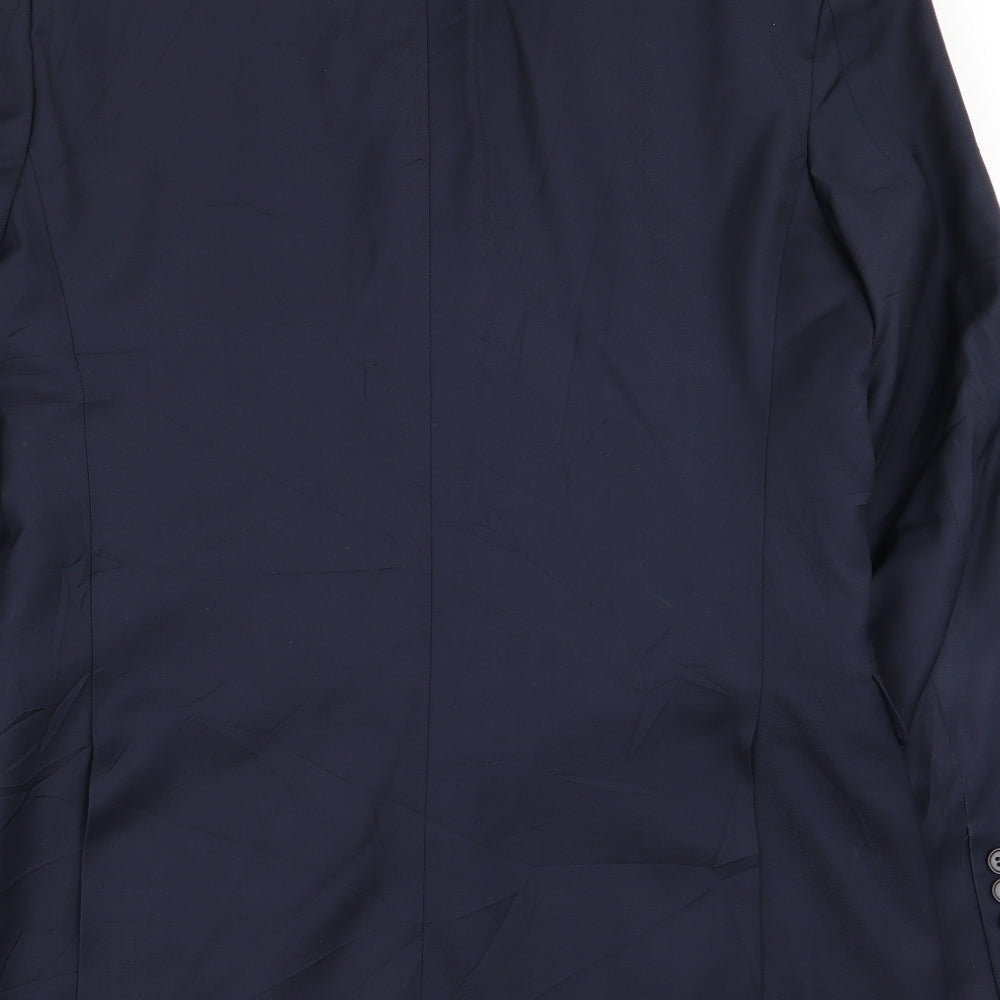 lanficio Mens Blue Jacket Blazer Size 38