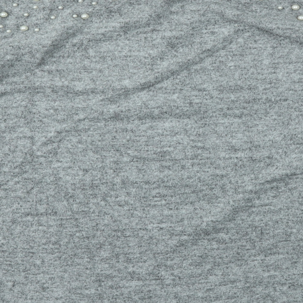 New Look Womens Grey Pullover Jumper Size M