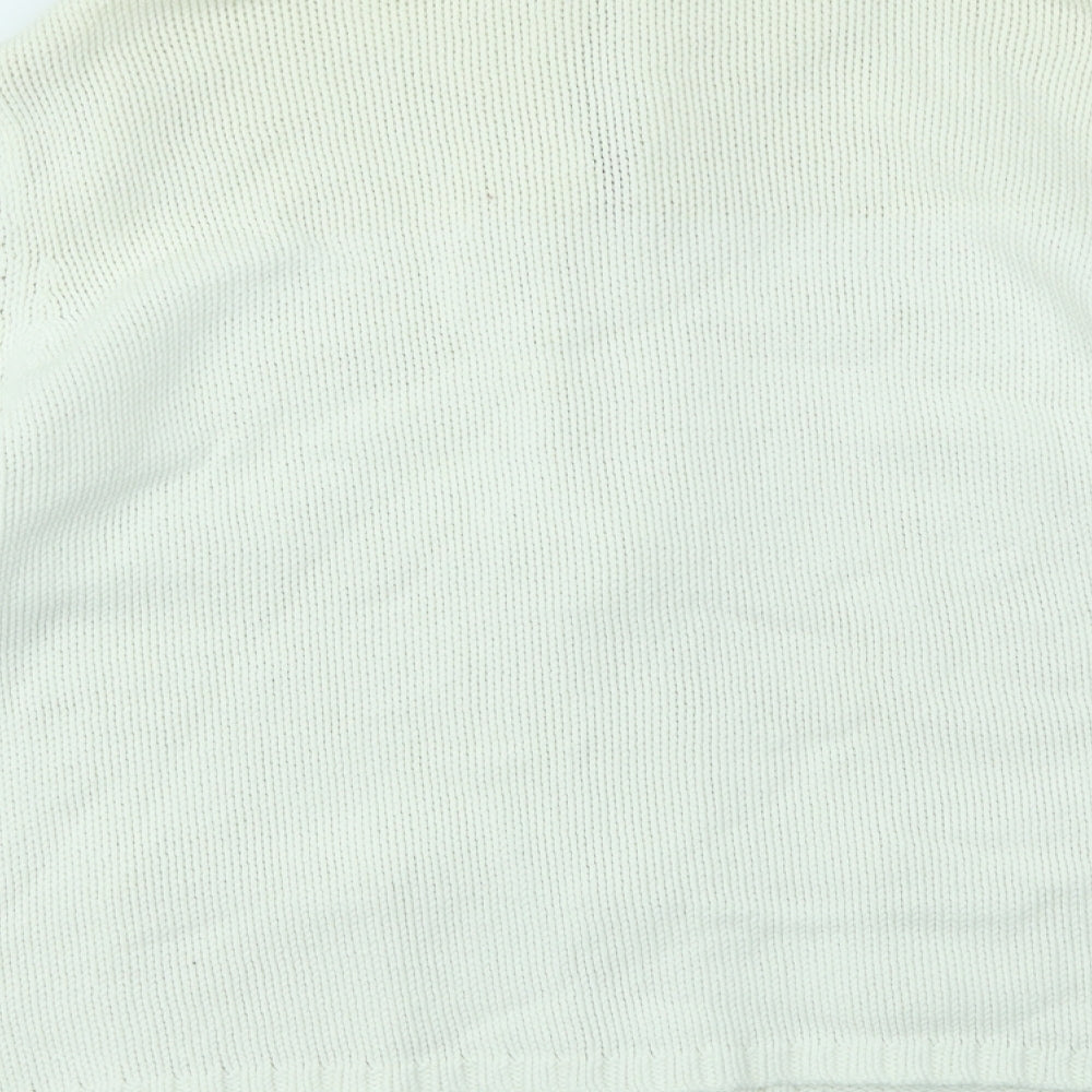 Papaya Womens Ivory Full Zip Jumper Size 22