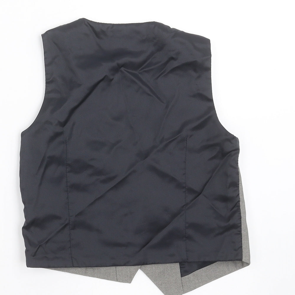 Next Boys Grey Gilet Waistcoat Size 2-3 Years