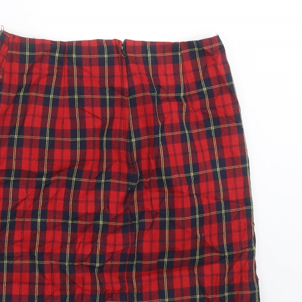 New Look Girls Red Plaid Mini Set Size 8 Years