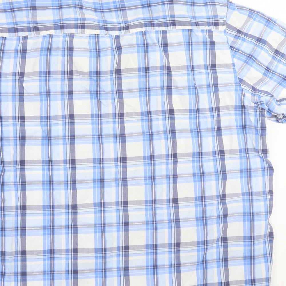STONE BAY Mens Black Check Button-Up Size M