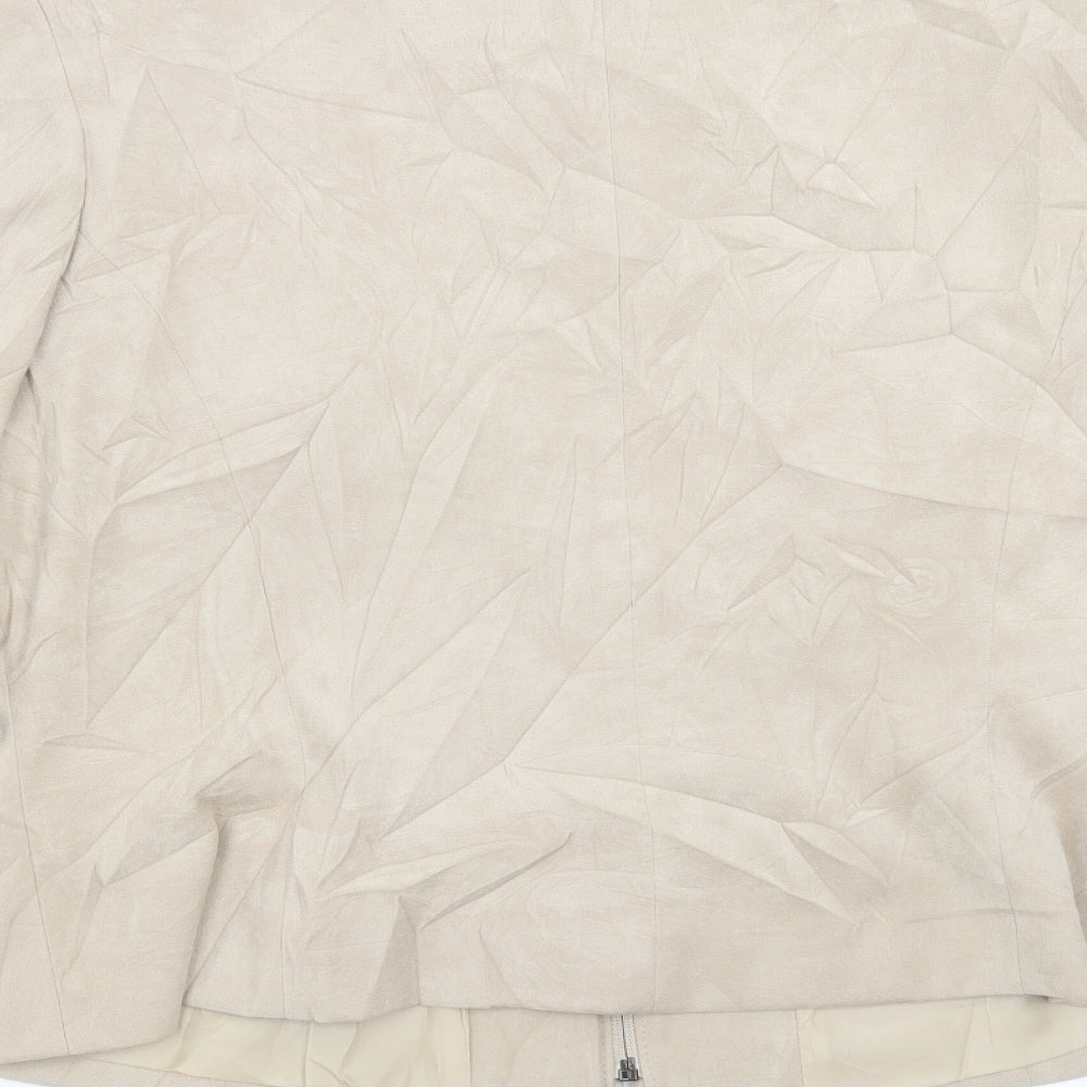 Preworn Womens Beige Jacket Size 18