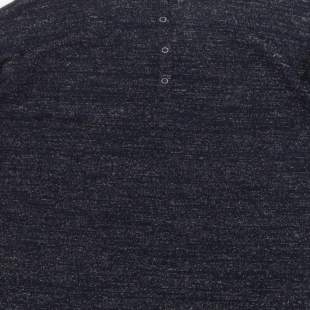 Next Womens Blue Pullover Jumper Size 8 - glittery